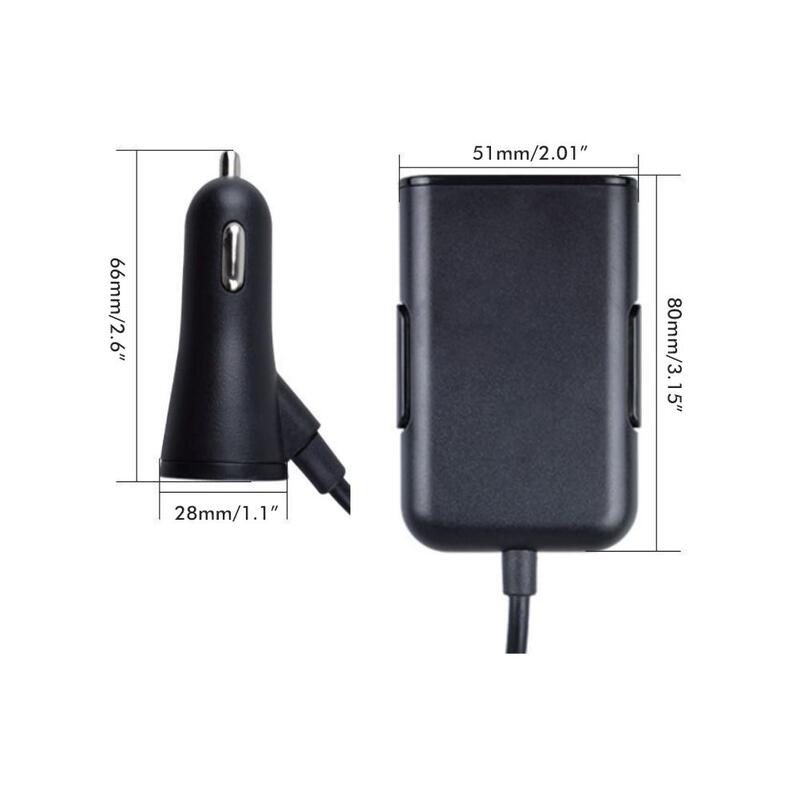 Cargador de teléfono móvil de 5V/4.8A, 4 puertos adaptador de cargador de coche USB, Compatible con todos los dispositivos alimentados por USB, accesorios para automóviles