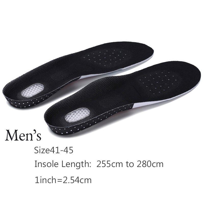 Sport Running Gel Silicone Shoe Insoles For Foot Men Women For Sole Orthopedic Pad Massaging Shock Absorption Arch Arch