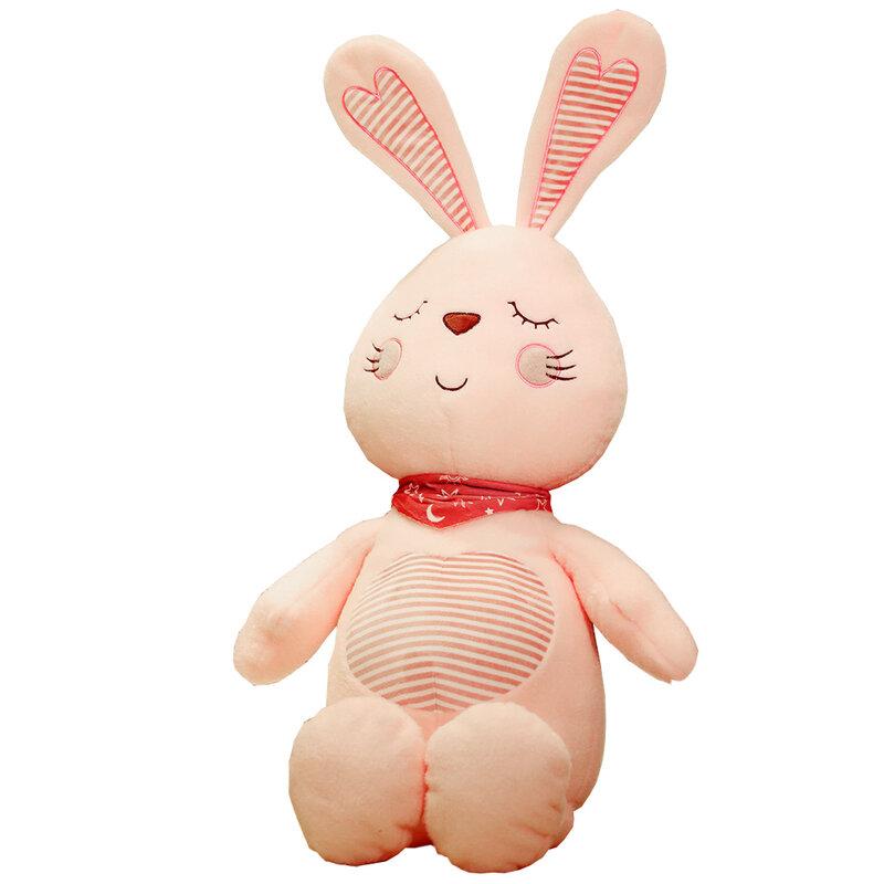 Bambola del cuscino di sonno del giocattolo della peluche del piccolo coniglio bianco