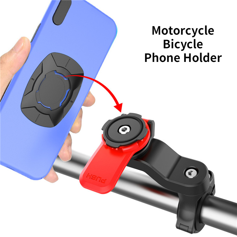 Soporte para teléfono móvil antivibración para bicicleta, montaje universal para manillar de bicicleta eléctrica y motocicleta