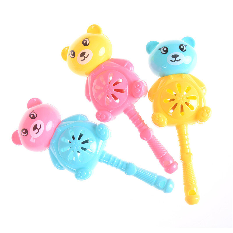 Baby Rattles Toy Intelligence Hand Bear Bell Rattle Funny Educational Toys Gifts