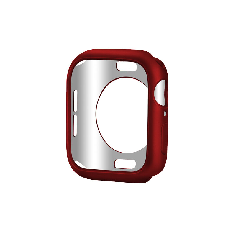 Apple Watch 4 5 44/40mm 호환 iwatch 시리즈 3/2/1 42/38mm 범퍼 프레임 시계 액세서리 용 세미 커버 TPU 시계 케이스