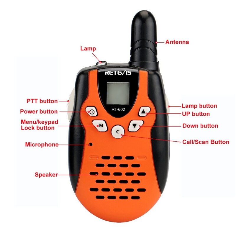 2022. rt602 walkie talkie crianças de carregamento 2 uds 0.5w rádio bateria das crianças melhor presente brinquedo das crianças walkie talkie