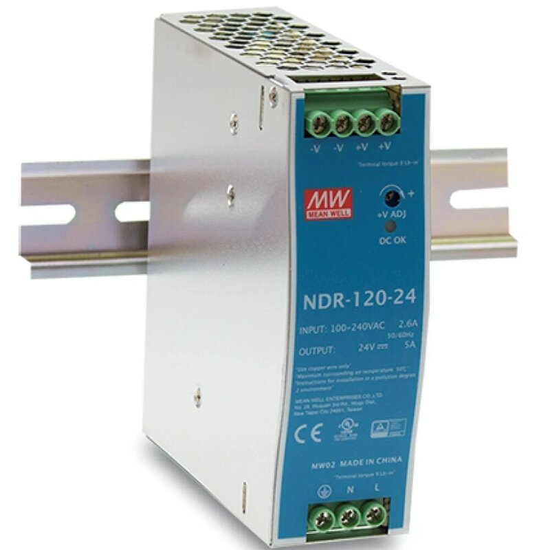 DIN السكك الحديدية موائم مصدر تيار 120 واط 48 فولت ل PoE الصناعية محول ايثرنت