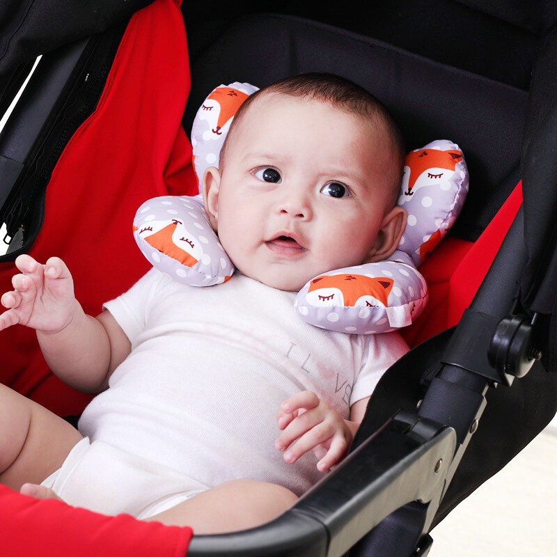 ทารกแรกเกิดป้องกันความปลอดภัยอุปกรณ์เสริม U-รูปหมอนนุ่ม Fix Body ในรถเข็นเด็กยัง Anti-ม้วนเมื่อ Sleeping