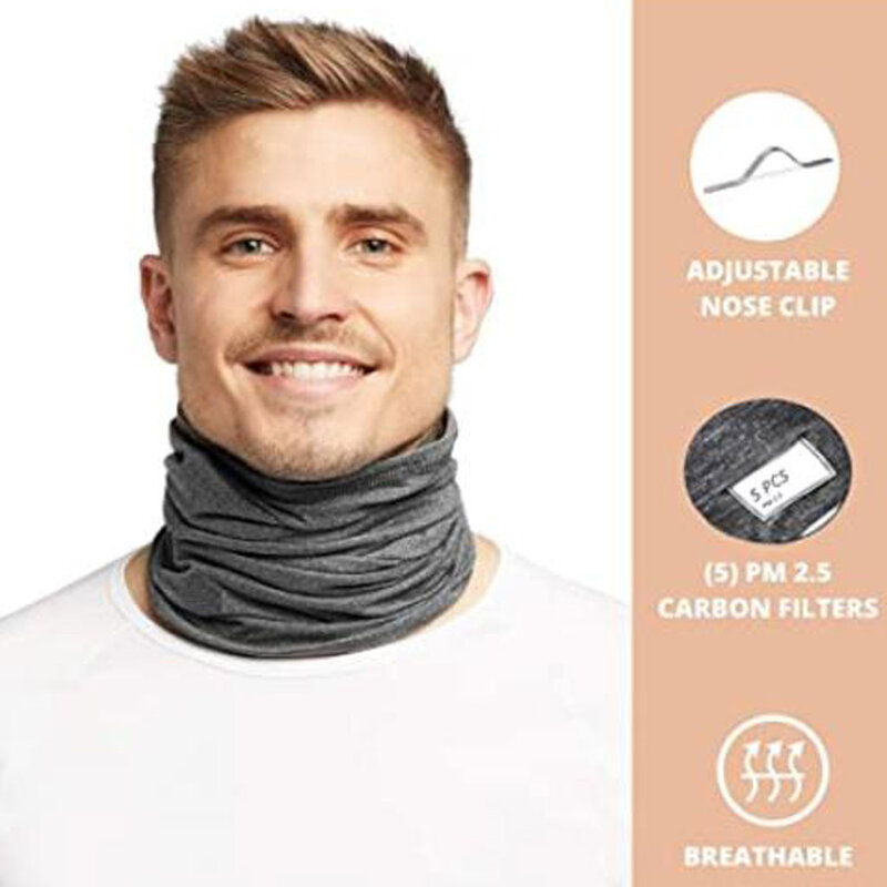 Headwear Sport-stirnbänder Kopf Schal Hals Abdeckung Mit Sicherheit Filter Polyester Atmungsaktiv Waschbar Bandanas Sonne Uv Bandanas