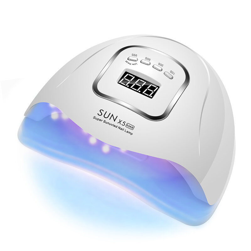 Lampu Pengering Kuku UV 90W dengan Sensor Otomatis 45 Lampu LED UV untuk Semua Gel 4 Pengatur Waktu Perawatan Kuku Pedikur Manikur Profesional
