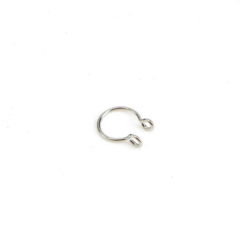 Clip Nasal en acier titane, 1 pièce, Clip Nasal en demi-cercle ouvert en forme de U, anneau Nasal, Piercing, bijoux