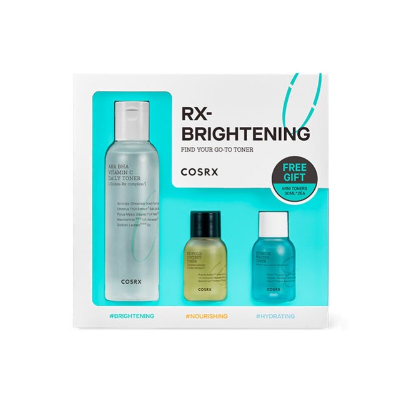 COSRX Find Your Go to Toner RX-Kit de brillo (3 artículos), blanqueamiento, profundidad, hidratante, cuidado Facial, cosmética coreana antienvejecimiento
