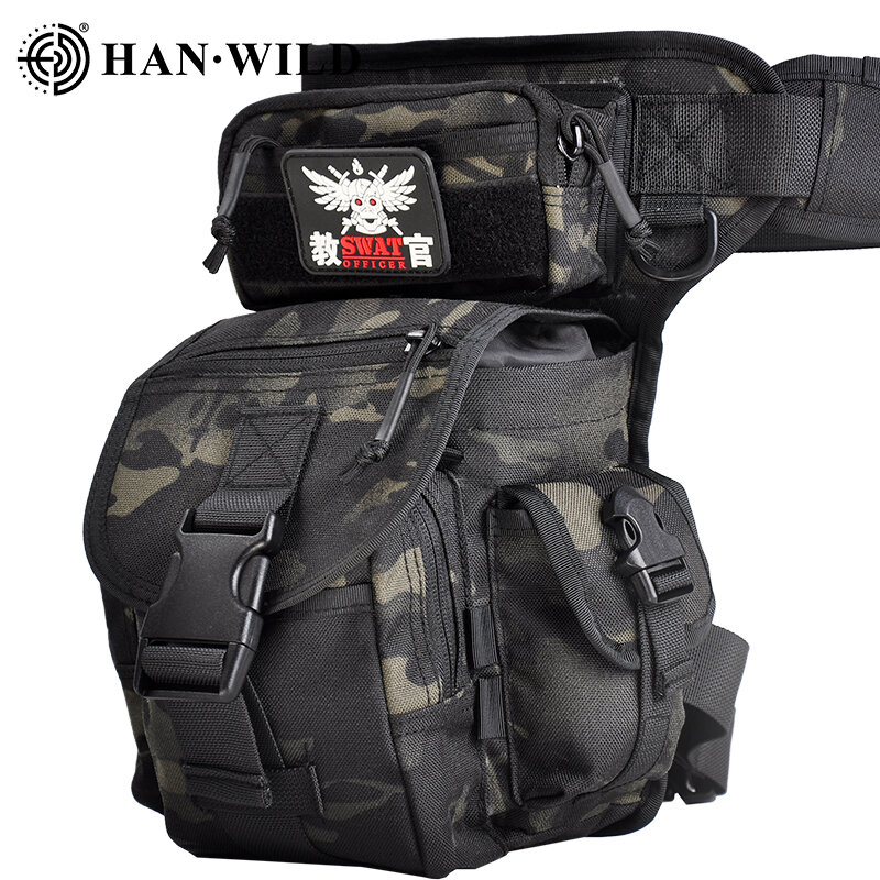 Bolsa de cinturón de viaje para hombre, riñonera militar de nailon 1000D, resistente al agua, herramienta de caza y senderismo
