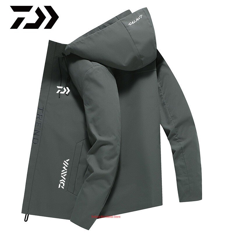 Mens DAIWA Fishing Jackets and Coats Hooded New Men's Windbreaker Sport Fishing Clothings Men Outdoors Quick Dry Fishing Wear