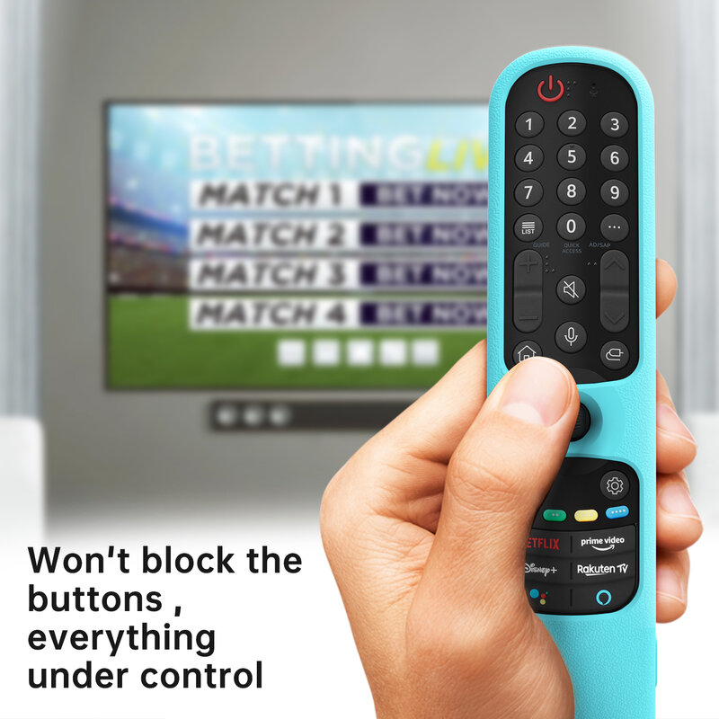 SIKAI ซิลิโคนป้องกันรีโมทคอนโทรลสำหรับ LG Smart TV AN-MR21สำหรับ LG OLED TV Magic Remote AN MR21GA Remote กรณี