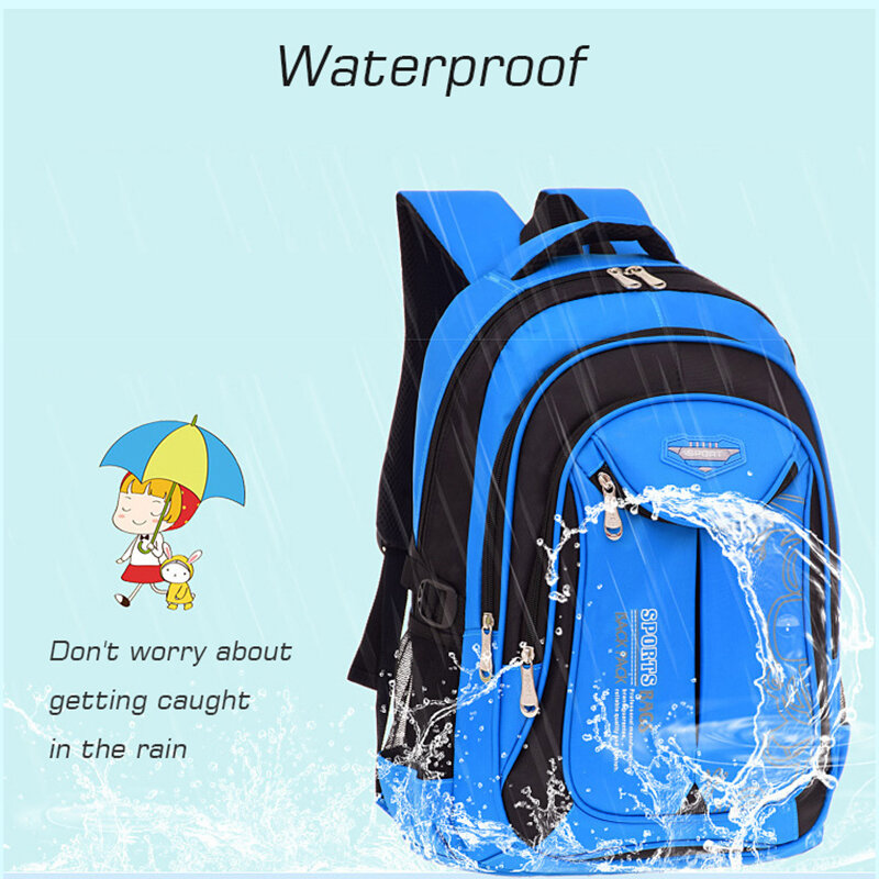 Top Quality Waterproof Children's Backpack Boys Girls Primary Schoolbag