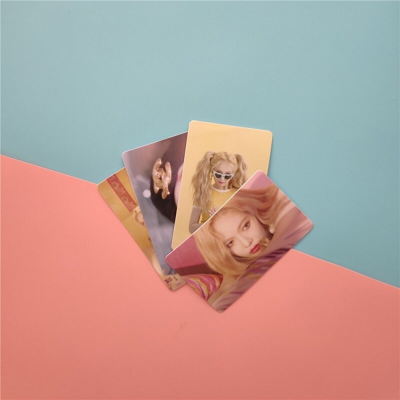 KPOP – autocollant de carte en cristal, carte de Bus, carte postale LOMO, KPOP Hyuna Kim Hyun