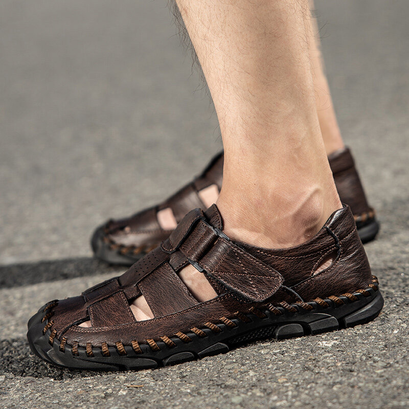 2021ฤดูร้อนใหม่ผู้ชายรองเท้าแตะแฟชั่นรองเท้าแตะชายหาดกลางแจ้ง Wading รองเท้าผ้าใบคลาสสิก Gladiator รอ...