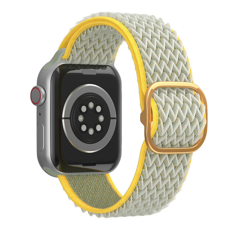 ไนลอน Solo Loop สำหรับ Apple Watch Band 6 5 44มม.40มม.38มม.42มม.ยืดหยุ่นสร้อยข้อมือ Correa IWatch Series 3 4 5 6 Se
