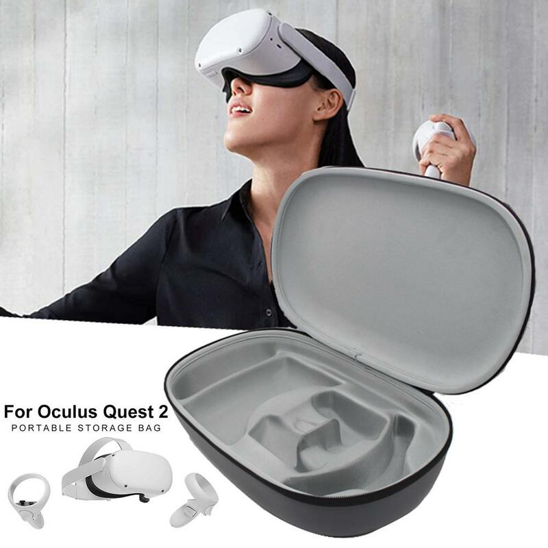Estuche de viaje duro de EVA portátil, estuche de almacenamiento, bolsa protectora, Estuche de transporte para auriculares de juegos Oculus Quest 2