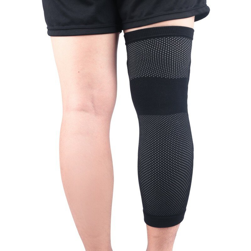 Protecteur de soutien des jambes en tricot, manchon Long pour genouillère, antidérapant, respirant, sport, basket-ball, Fitness, vêtements de sécurité