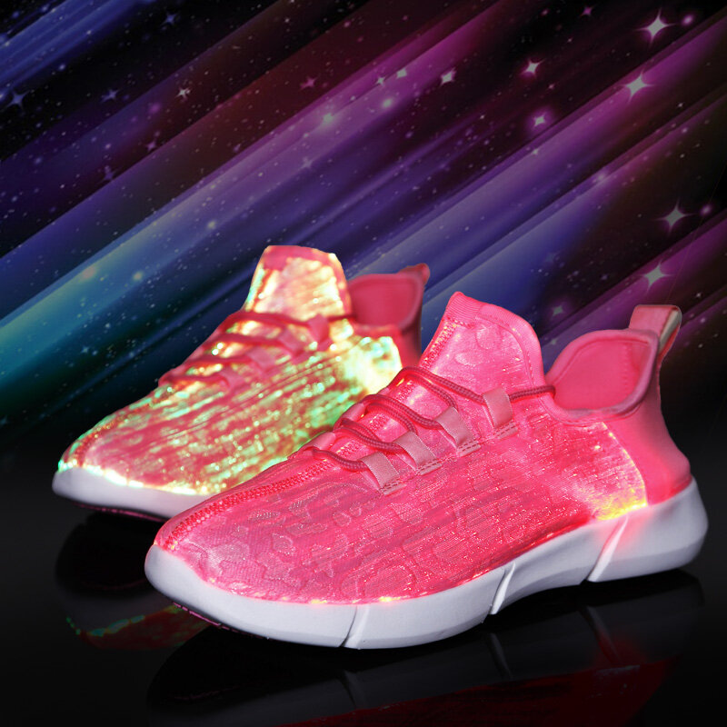 RayZing Sepatu Serat Optik untuk Anak Perempuan Laki-laki Wanita Sneakers Bercahaya Sepatu Pria Menyala Sepatu Pesta Tautan Khusus untuk Dropshipping