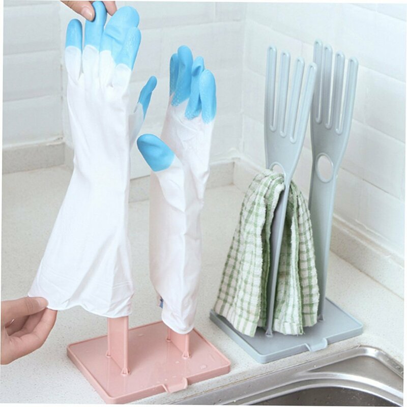 Kitchen Multifunctional Rubber Gloves Drain Rack Towel Storage Holders Drying Stand Creative Kitchen Supplies