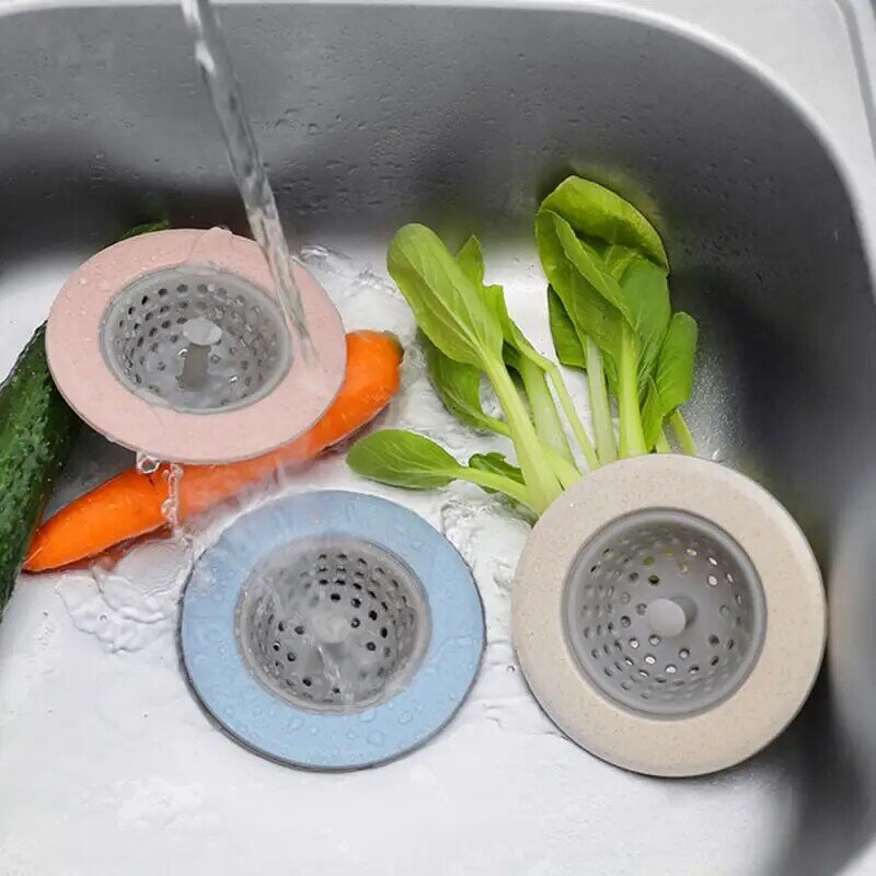 Filtro da cucina opzionale a 4 colori filtro da grano in Silicone bagno doccia scarico lavello scarichi lavello filtro per comodità cucina