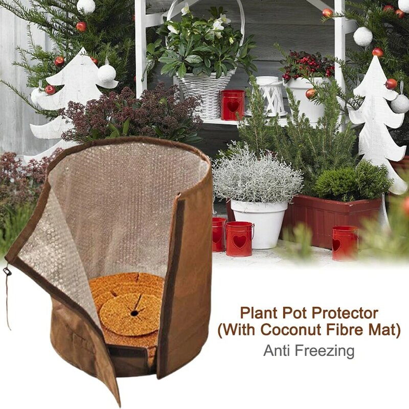 Protezione per vasi da giardino giardino esterno verdure calde isolata casa multifunzione a prova di UV protezione invernale universale cortile