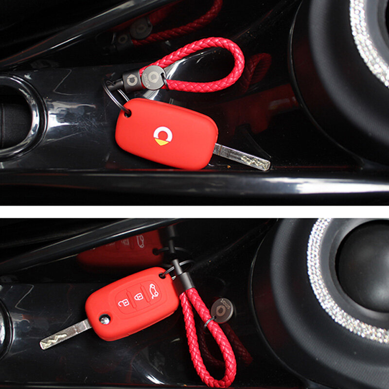 Caso chave de silicone do carro remoto modificação chave para smart fortwo forfour 451 453 estilo decoração acessórios