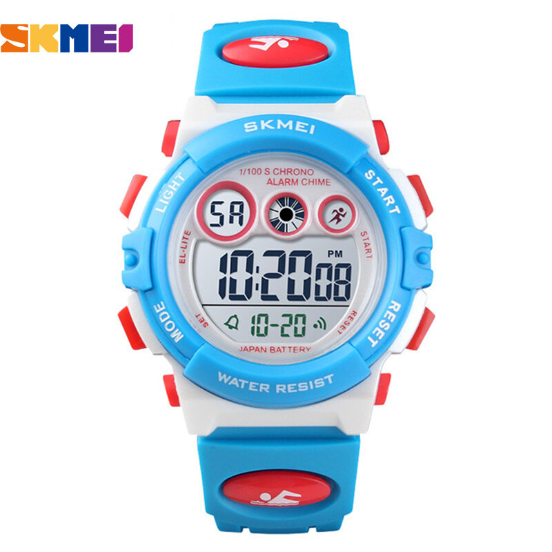 SKMEI-relojes deportivos para niños, cronógrafo electrónico de marca superior, alarma, informal, para exteriores, novedad de 2020