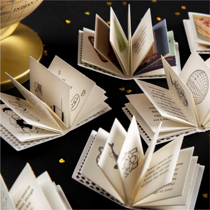 Retro poco Material de libro de fondo con Collage de papel de diario, planificador diario Scrapbooking decorativo papel para manualidades Diy