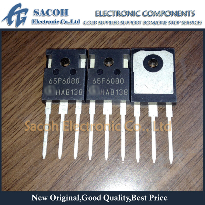 Transistor MOSFET de potencia 10 piezas IPW65R080CFD 65F6080 o 65F6080A o 60F6080 TO-247 43.3A 650V