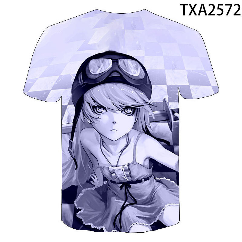 Monogatari – T-shirt pour hommes et femmes, 2021, Oshino Shinobu, Anime, Kawaii, Cool, garçon et fille, enfants