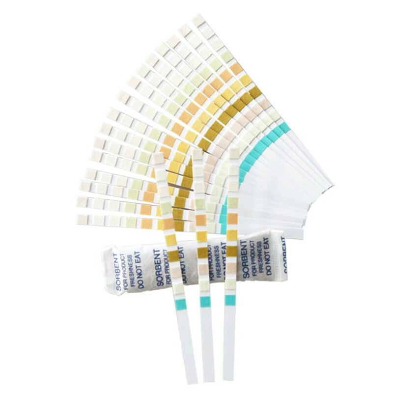 100 Stuks/Fles URS-10T Reagens Strip Urine Keton Test Papier Ph Bloed Keton Glucose Meet Strepen Urinalysis Urine Analyser