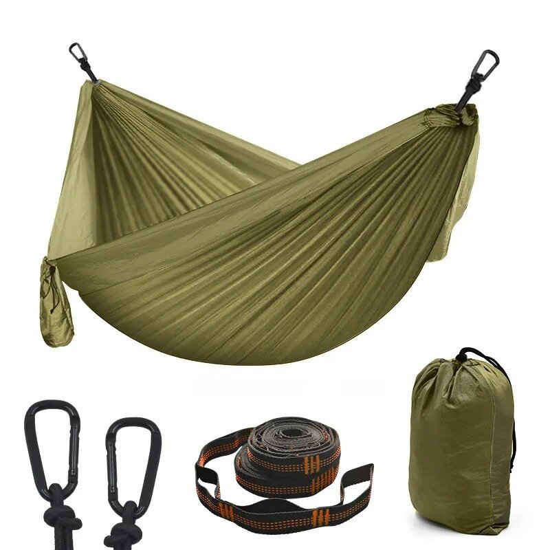 Camping Hammock Double Single Lightweight Hammock with Hanging Ropes for Backpacking Hiking Travel Beach Garden hammock strap