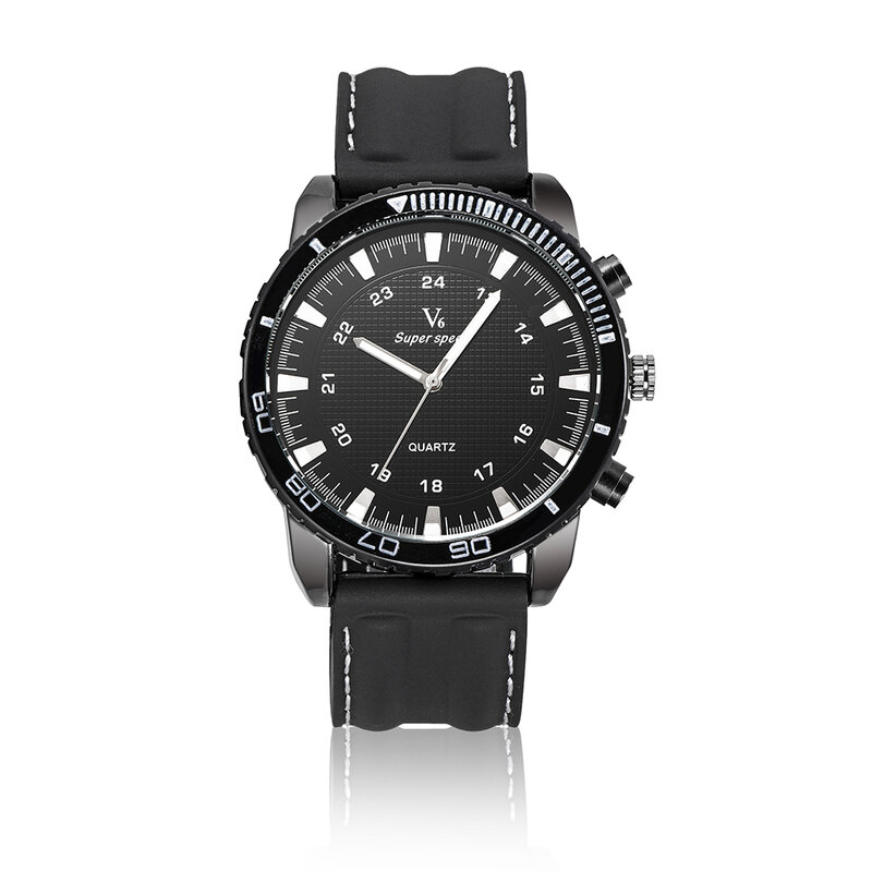 V6 marca superior de luxo militar relógio de pulso do esporte masculino relógio de quartzo dos homens relógios relógio de silicone relogio masculino