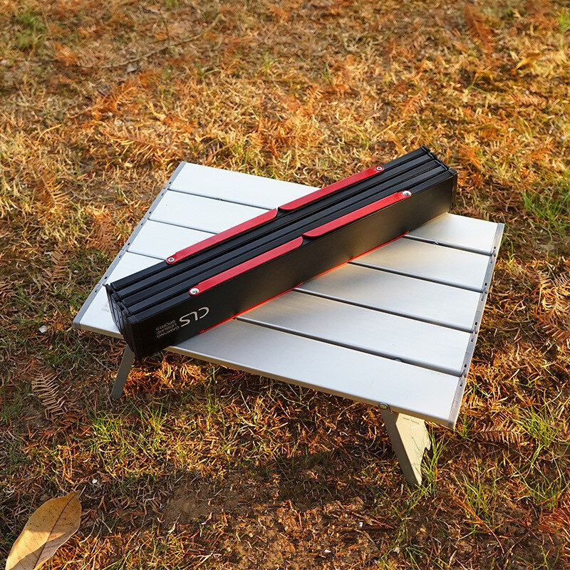 Nowy Mini czarny odkryty składany stół ze stopu aluminium meble grill Camping namiot łóżko domowe składane biurko komputerowe