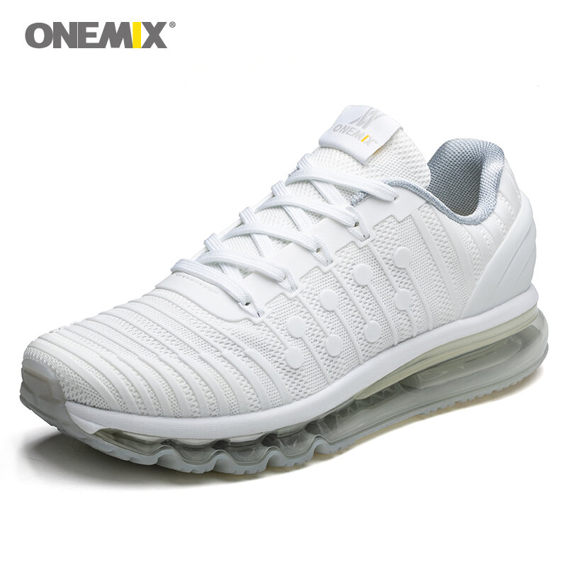 ONEMIX 2020 Air Cushion Sneakers For Men Running Shoes Women Jogging Shoes KPU Vamp Outdoor Trainers Walking Trekking Shoes