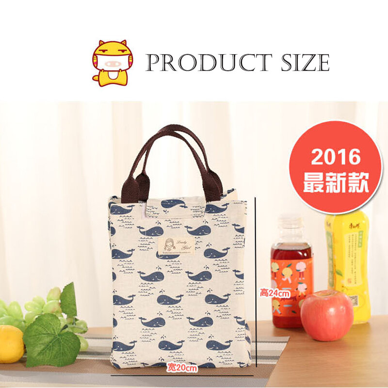 Female Lunch Food Box Bag Fashion Insulated Thermal Food Picnic Lunch Bags for Women kids Men Cooler Tote Bag Case