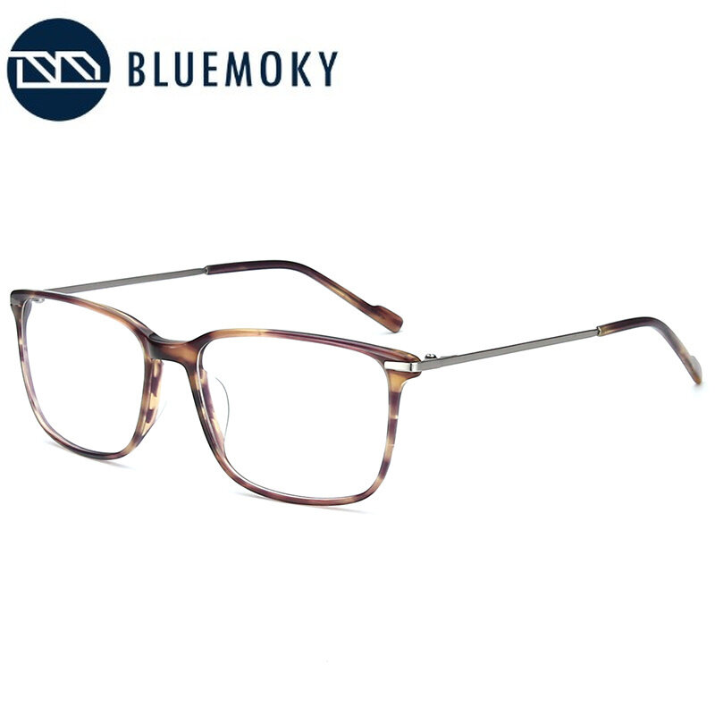 Bluemoky óculos de prescrição ótica para homens, óculos masculinos de grau ótico antimiopia com raios azuis, óculos transparentes fotocromáticos e hipermetropia 2019