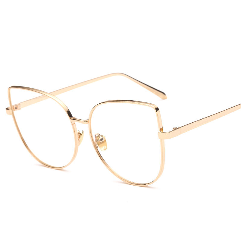 Lonsy ファッション女性キャットアイ眼鏡男性近視光学 glasse フレームレトロなコンピュータ眼鏡女性 oculos デゾル feminino