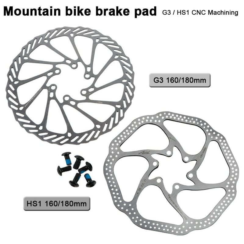180mm/160mm 6 Inches Stainless Steel Rotor Disc Brake For MTB Mountain Road Cruiser Bike Bicycle Parts