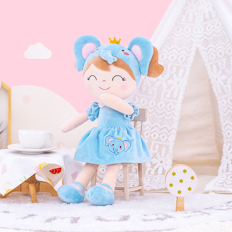 Gloveleya Boneka Hewan Musim Semi Anak Perempuan Boneka Hewan Hutan Lembut Boneka Gajah Mainan Bayi Perempuan Hadiah Anak-anak Ragdoll