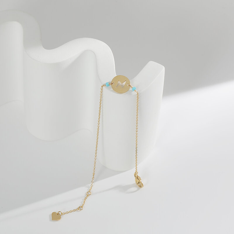 Minimalistyczny prezent dla damski łańcuszek błyskawica bransoletka ze stali nierdzewnej spersonalizowane bransoletki Boho złoto kolorowe akcesoria biżuteria