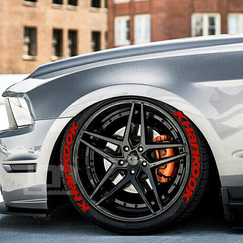 Adesivo universal de carro branco pneu de carro tread 3d letra motocicleta adesivos A-Z 0-9 letras inglesas estilo adesivo de decoração diy