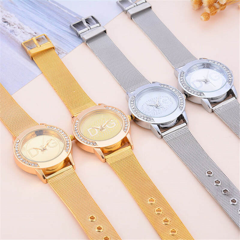 2021 new European fashion popular style women luxury watch brand Quartz watches Reloj Mujer casual stainless steel watches