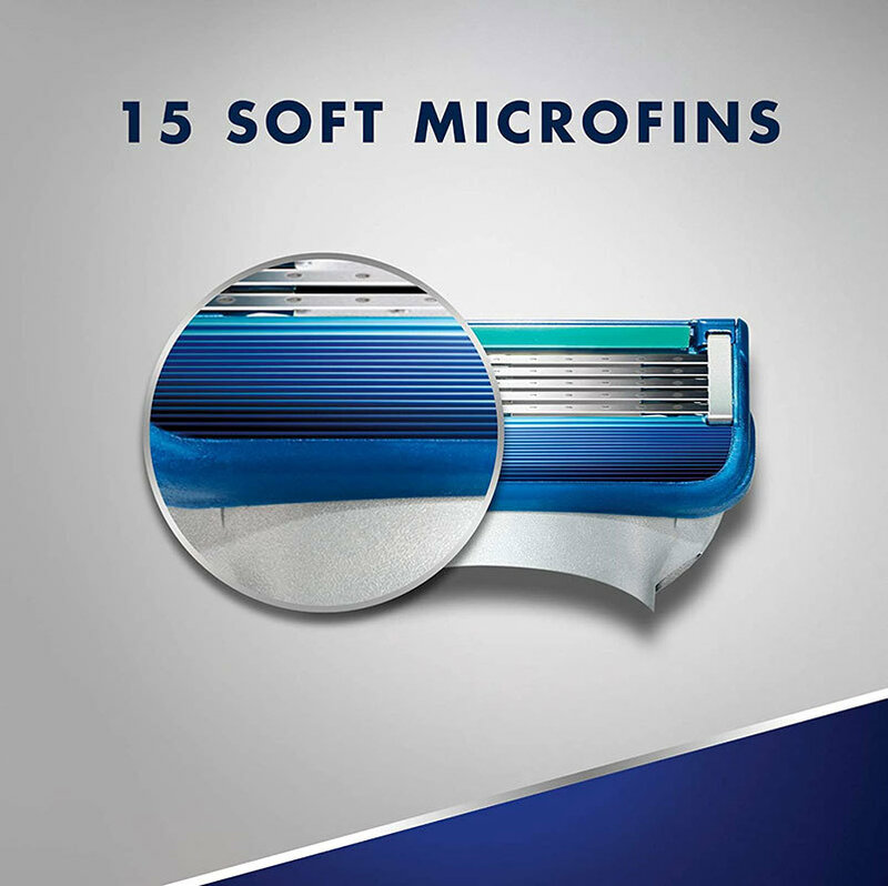 Cuchillas de afeitar de 5 capas, cabezales reemplazables compatibles con Gillette Fusion 5 Proglide Proshield, cuchillas de afeitar rectas para recargas de afeitadora