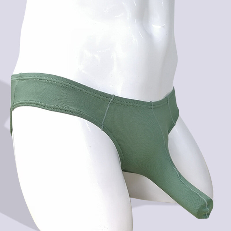 Modal Men Soft Penis Sheath Nose Sexy Brand Briefs Underwear Solid PantiesGay