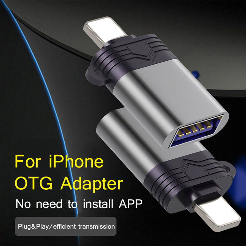 GINSLEY G51 USB3.0 Lightning สนับสนุน500mA สำหรับ iPhone iPad IOS13 Card Reader สนับสนุนเมาส์ USB แฟลชไดรฟ์ชาร์จ