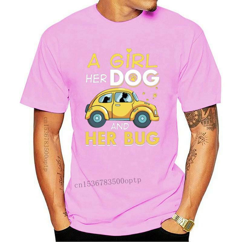 Camiseta de manga corta para hombre, camisa con estampado de su perro y su insecto, marca nueva, 2021