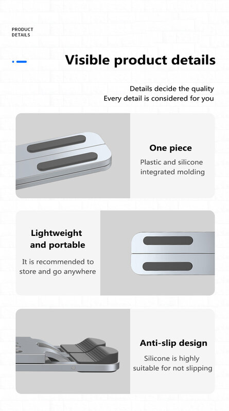 Soporte plegable de aleación de aluminio para portátil, soporte de refrigeración para MacBook Air Pro, Notebook
