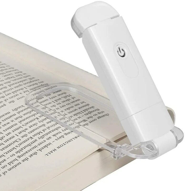 Портативная светодиодная мини-лампа для чтения, светильник для чтения книг с USB-зарядкой и зажимом, Гибкая Настольная лампа для ПК и ноутбук...